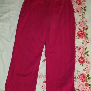 Pink sweat pants